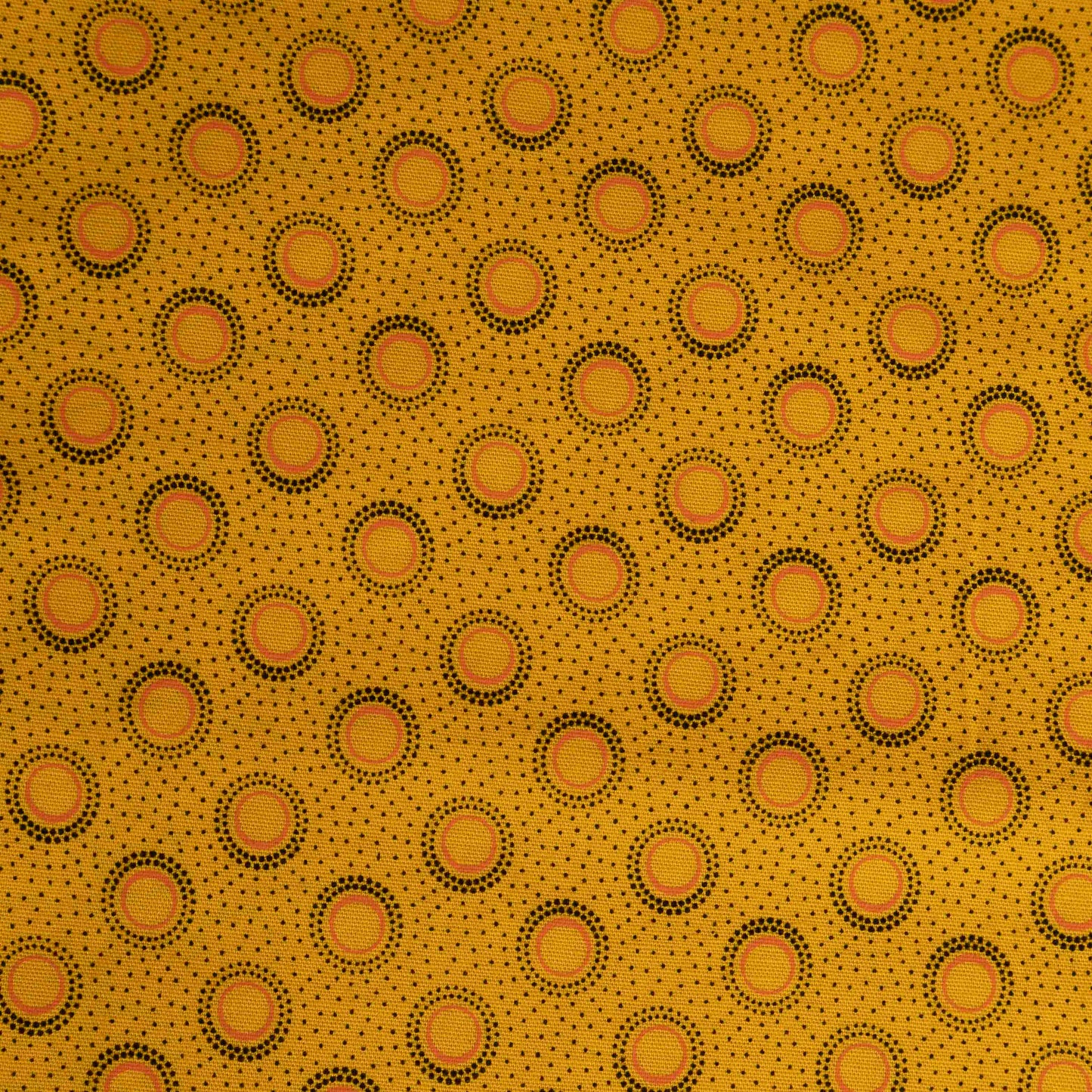 Yellow Shweshwe Pattern 2